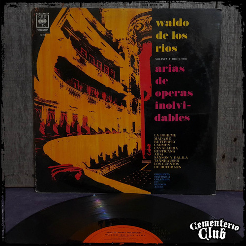 Waldo De Los Rios Arias De Operas Inolvidables Vinilo Lp