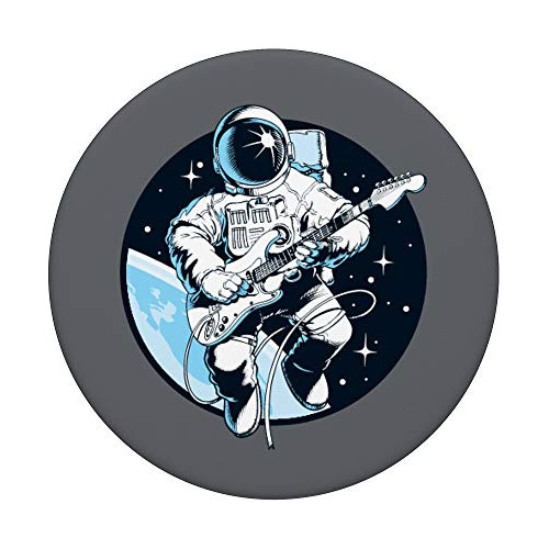 El Astronauta Toca La Guitarra En El Espacio En Popsockets P