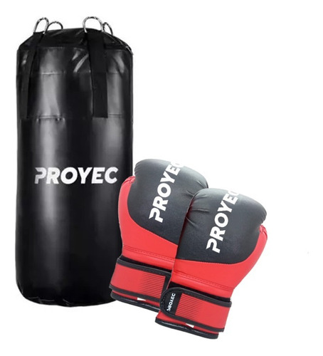 Kit Box Proyec Infantil Junior Guante Bolsa Entrenamiento