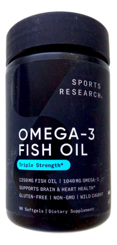 Aceite Pescado Omega 3 1250 Mg X 90 Caps Sports Research