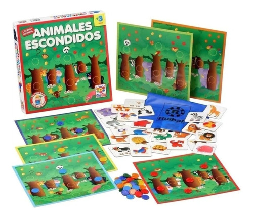 Juego De Mesa Ruibal Animales Escondidos + Oficios 