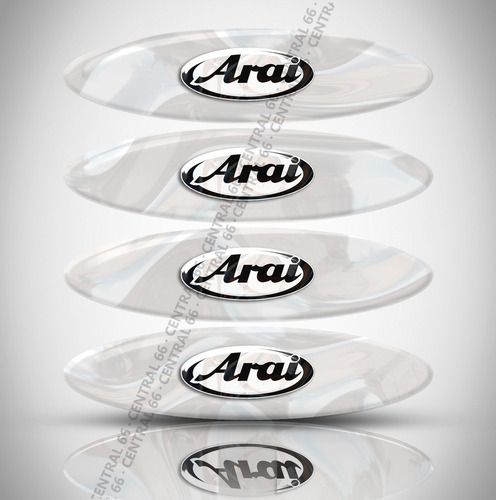 Refletivo Capacete Arai Motocar Mtx-150 Kit 4 Adesivos Resin