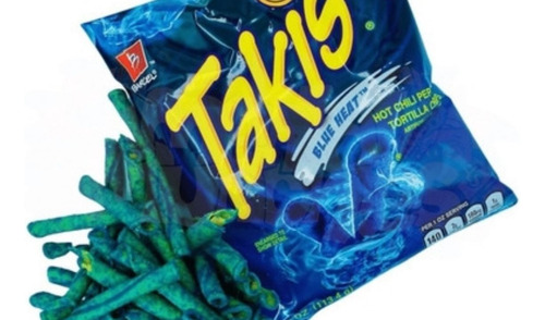 Takis Azules Blue Heat (10 Bolsas De 65 Gr. C/u). Barcel.