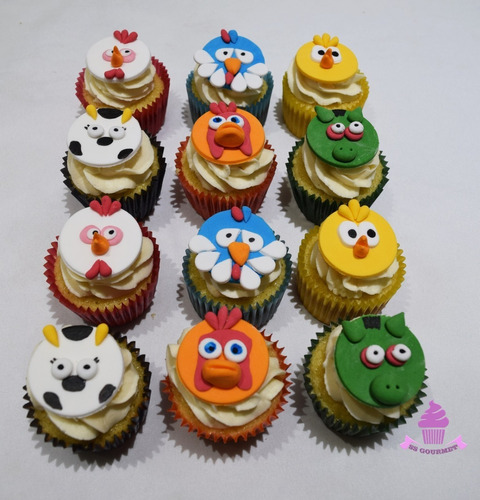 Cupcakes Granja De Zenon - Animales - Cumpleaños Eventos!