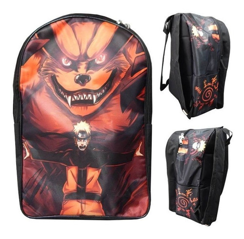 Imagen 2 de 3 de Naruto Mochila Backpack Kyubi Zorro 9 Colas