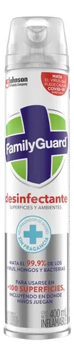 comprar Desinfectante en Aerosol Family Guard para Superficies y Ambientes, Sin Fragancia, 400ml