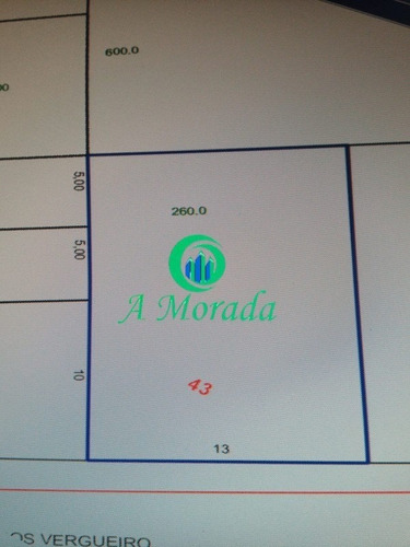 Imagem 1 de 1 de Ótimo Terreno De 13m X 20m - Te00153 - 70838597