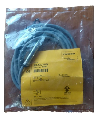 Sensor Inductivo Turck Bi2-m12-ap6x