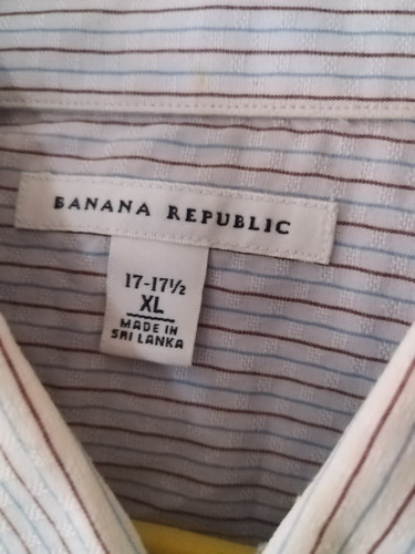 Camisa De Vestir Manga Larga Banana Republic