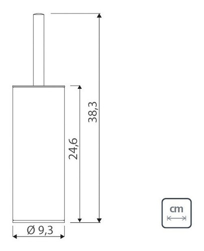 Imagen 3 de 6 de Cepillo Escobilla Para Baño Acero Inoxidable Tramontina