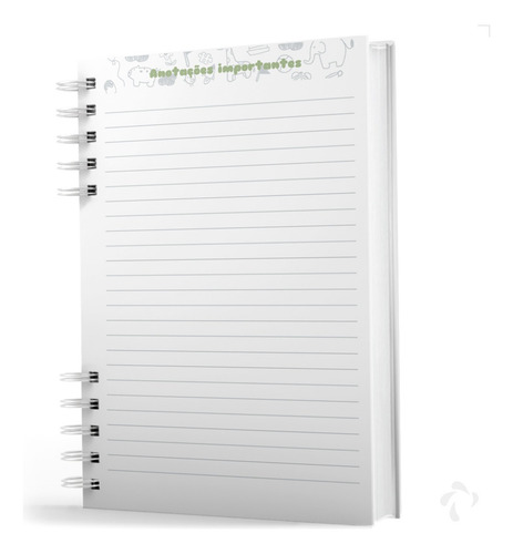 Agenda Escolar Infantil Personalizada C/ Nome - Capa Girafa