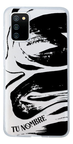 Funda Para Galaxy Manchas Negras Pintura Con Nombre