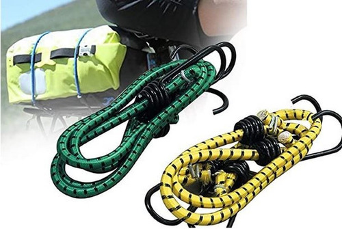 6 Correas Cuerdas Ligas Elasticas Con Ganchos 30, 46, 60 Cm.
