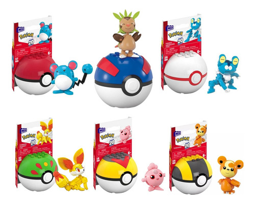 Mega Contrux Pokemon Pokebolas Mattel Fpm00