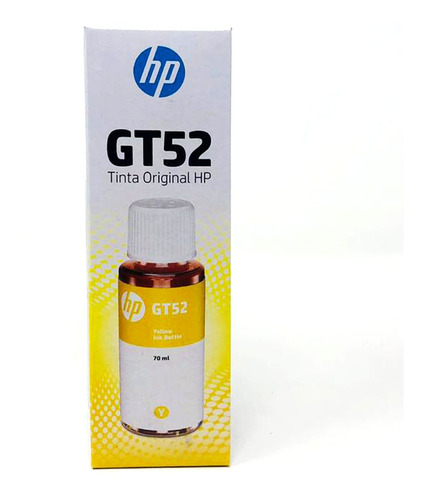 Botella De Tinta Original Amarilla Hp Gt52 (m0h56al).