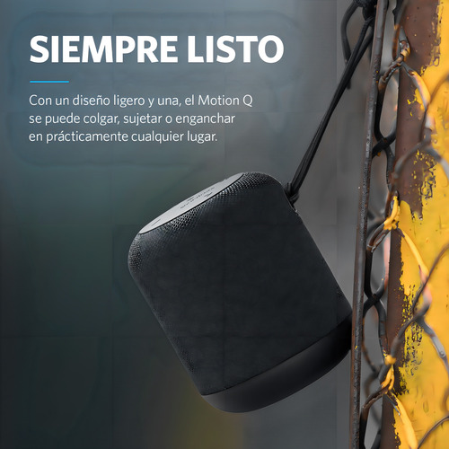 Parlante Anker SoundCore Motion Q A3108 portátil con bluetooth waterproof negro
