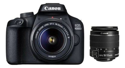 Cámara Kit Canon Eos 4000d Dslr Con Lente 18-55mm