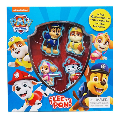 Libro Infantil Paw Patrol - Lee Y Pon Patrulla Canina