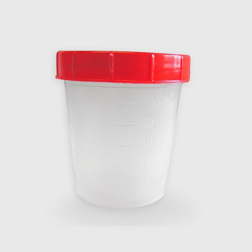 Vaso Recolecto Para Muestra De 100 Ml De Plástico C/10 Pzas
