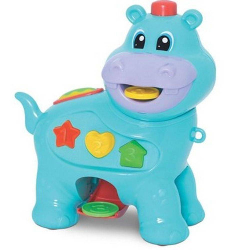 Brinquedo Educativo Amiguinho Comilão Didático Hipopótamo