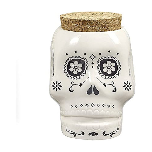 Tarro  O De Calavera Blanco