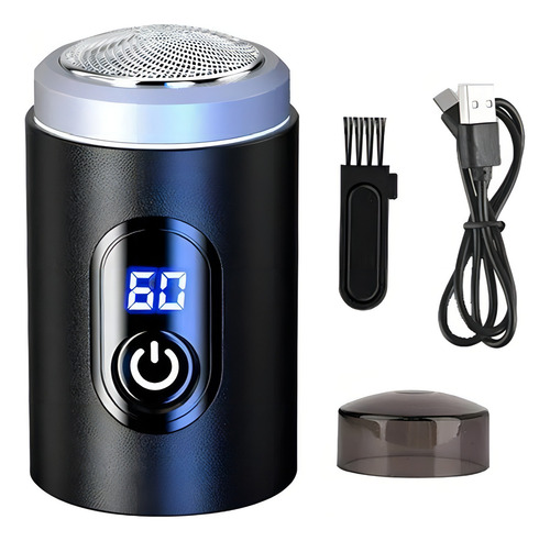 Mini Barbeador Elétrico Compacto Portátil, Tela Led