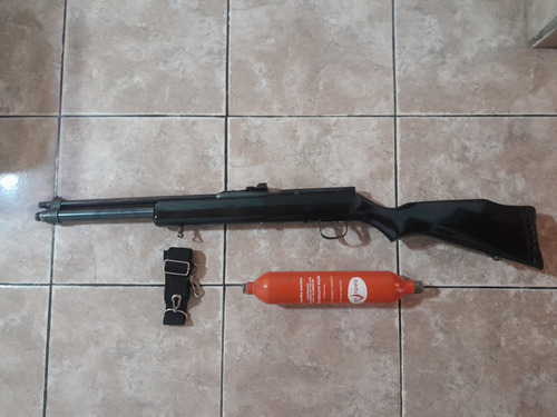 Rifle Shark Pcp 1100 Ft/s Arma De Aire Comprimido Negro 55 Mm