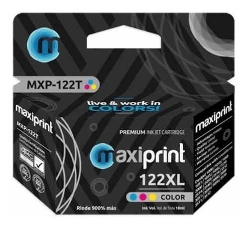 Cartucho Hp 122 Xl Color Compatible Maxiprint 1000 1010 1050