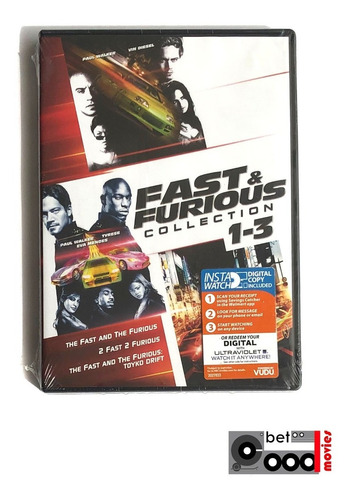 Rapido Y Furioso ( Fast & Furious Collection: 1 -3) / 3 Dvd