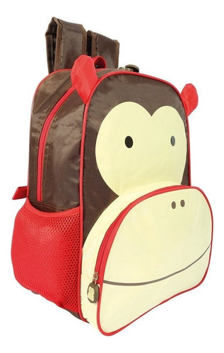 Mochila Infantil Costa Pequena Escolar Animais Macaco