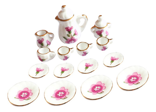 Imagen 6 de 6 de 15 Piezas 1/12 Dollhouse Miniatura Tulipán Comedor Ware