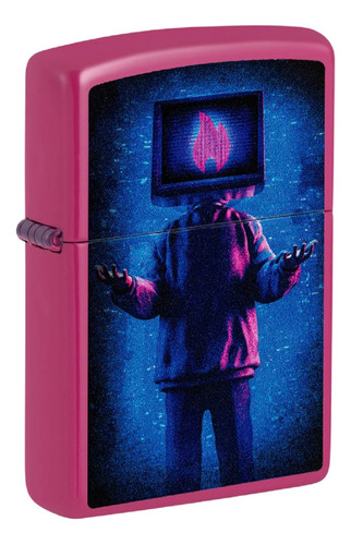 Encendedor Zippo 48515 Flame Tv Man Design Garantia.