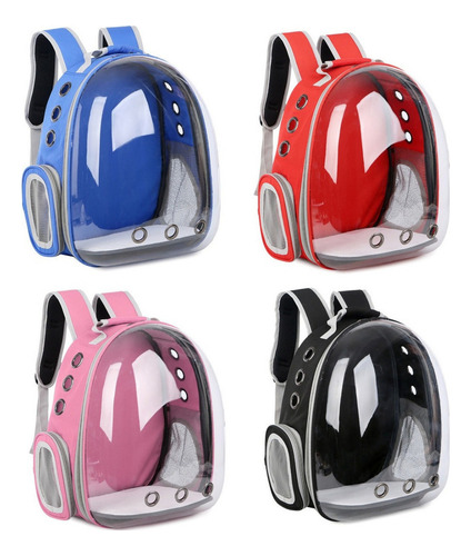 - Mochila Porta Gatos Con Cápsula De Burbujas Transparente,