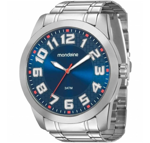 Relógio Mondaine Masculino Prata Barato Original Garantia 