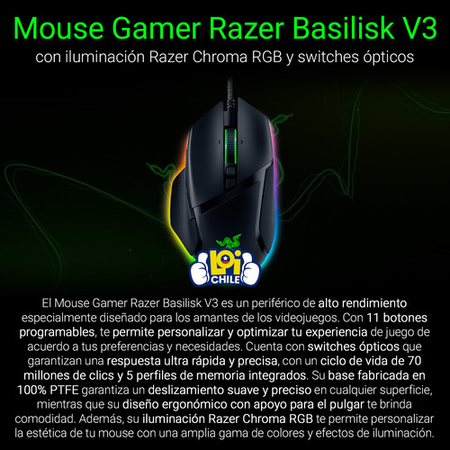 Mouse Gamer Razer Basilisk V3