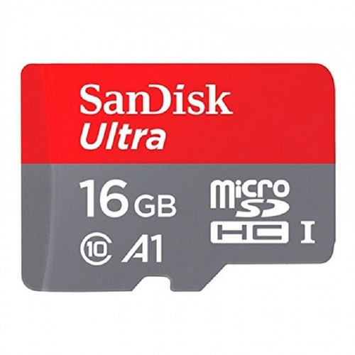 Imagen 1 de 2 de Memoria Sandisk 16gb Micro Sd Ultra 98mb/s Cl 10 Full Hd A1