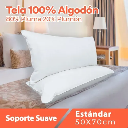 Almohada Estandar,80% Pluma 20% Fibra, Tulippe