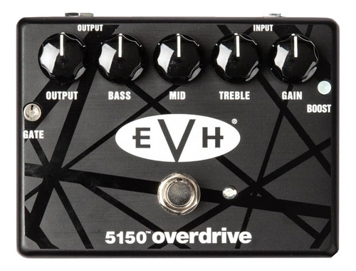 Pedal de efecto MXR EVH 5150 Overdrive EVH5150  negro