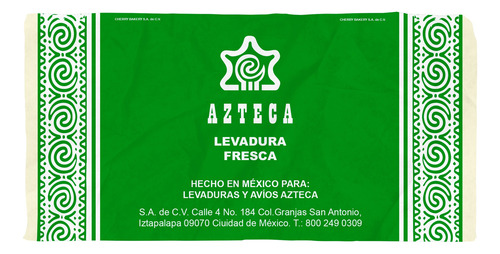 Levadura Fresca Azteca 400 Gr 1 Pieza