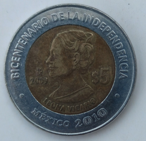 Moneda Bicentenaria Leona Vicario