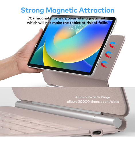 Funda Con Teclado Runelk Magic-style Para iPad 10.9 10th Ge