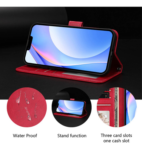 Funda Tipo Cartera Con Temática De Panda Para Cubot Note 40/p50/a10/a20/a30/max 5, Cierre Magnético, 3 Ranuras Para Tarjetas, A Prueba De Golpes