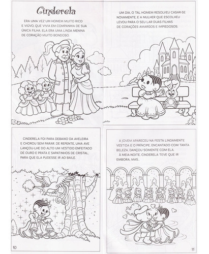 A Bela Adormecida: Turma Da Mônica Clássicos Para Pintar, De Mauricio De Sousa. Turma Da Mônica Editorial Girassol, Capa Mole Em Português, 2022