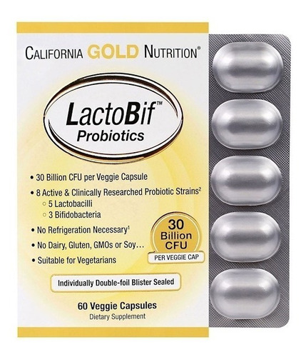 Probiotico Lactobif 30 Bilhões 60 Cápsulas - 1 Cps Por Dia 