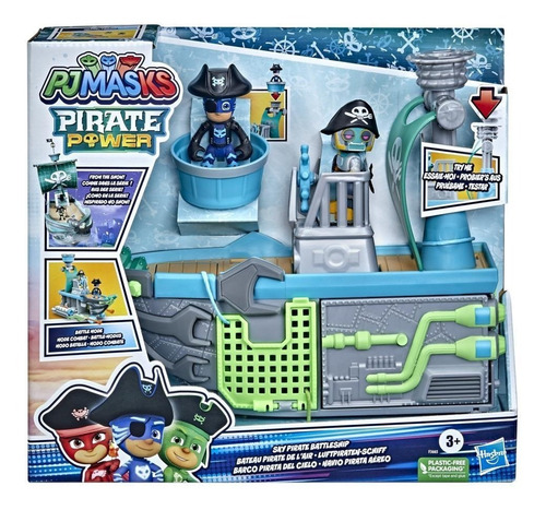 Pjmasks Barco Pirata Del Cielo Con Muñecos