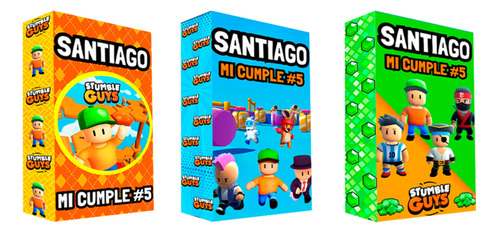 Bolsitas Cumpleaños Personalizada X20 Stumble Guys