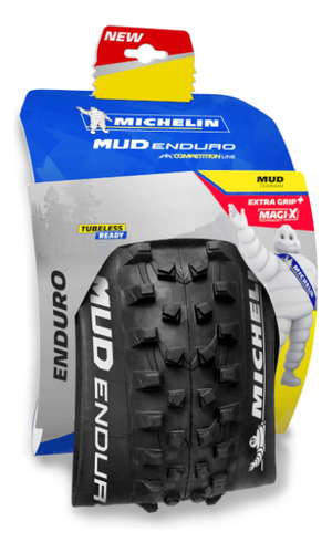 Llanta Michelin 27.5x2.25 Mud Enduro Magix Mtb Rigida Color Negro