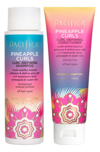  Pacifica Beauty - Champu Definidor De Rizos De Pina + Acondi