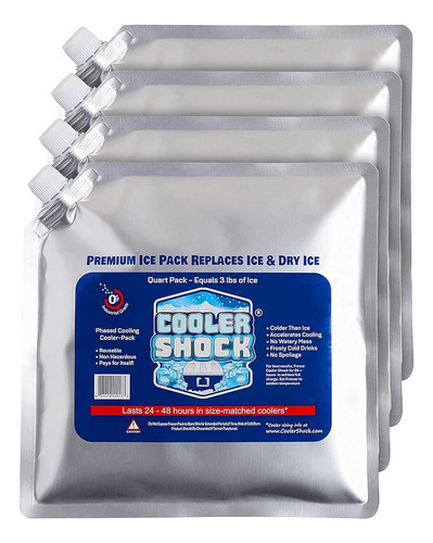 Refrigerador De Choque 4 Paquetes De Congelación De Tamaño M