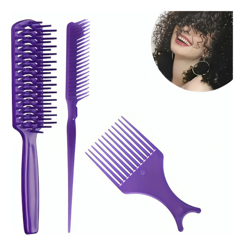 3 Pentes Para Fitagem Cabelo Ondulado Cacheado E Crespo